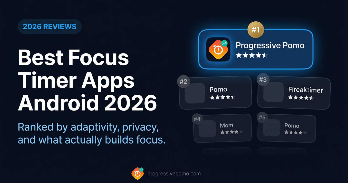 Best focus timer apps for Android 2026