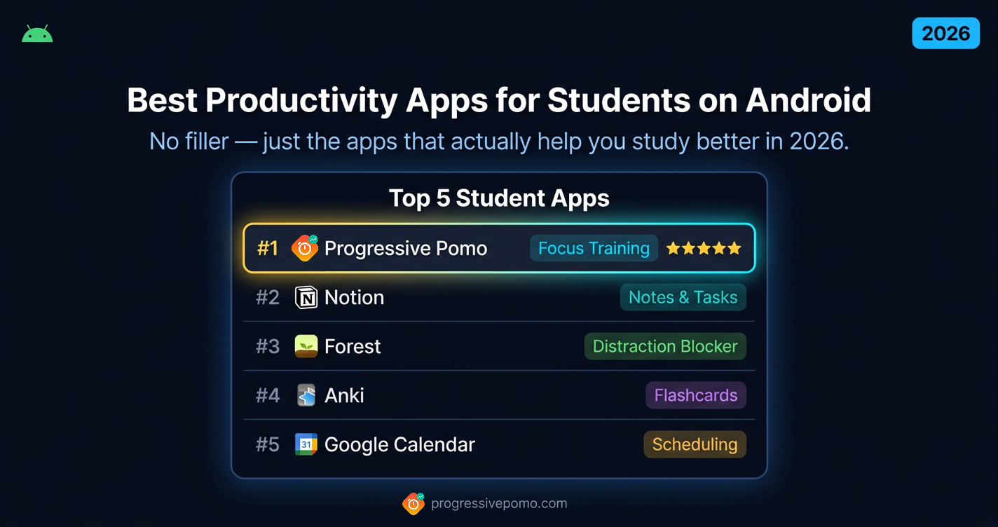 Best Productivity Apps for Students on Android in 2026