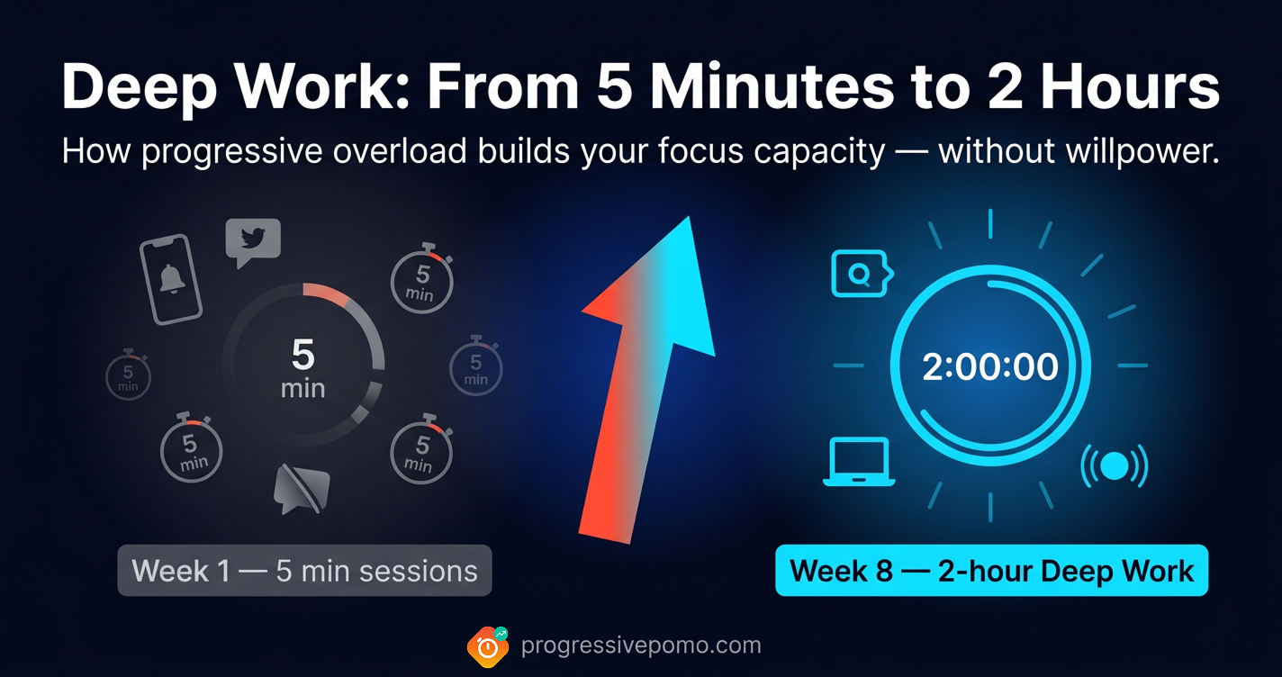 How to build a deep work habit using progressive overload