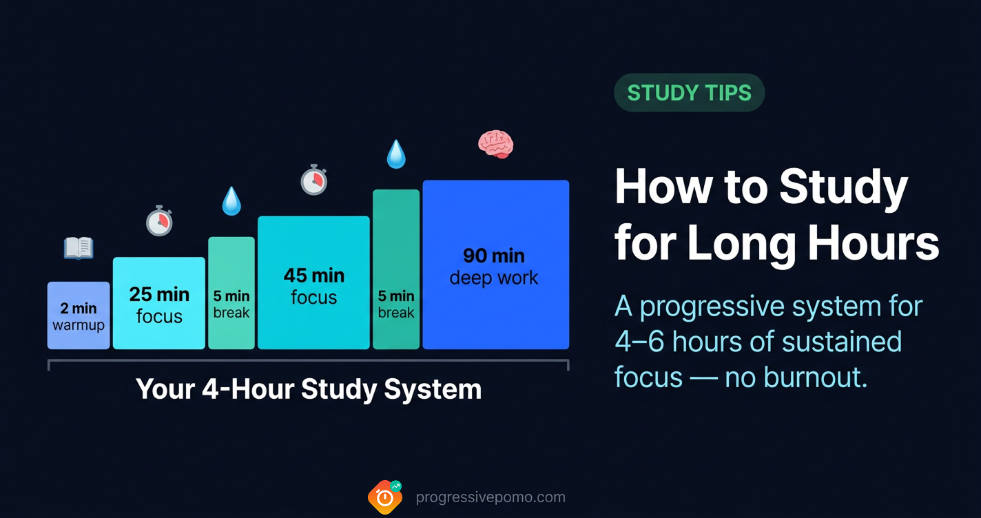 How to study for long hours without losing focus