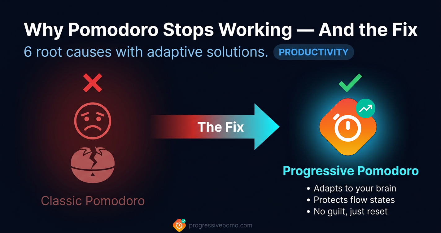 Pomodoro Technique not working — why and how to fix it