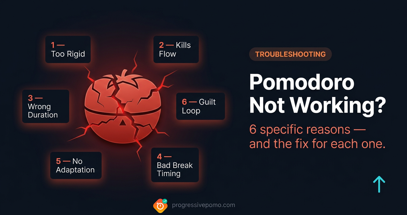 Pomodoro Technique Not Working — six reasons why and what to do instead