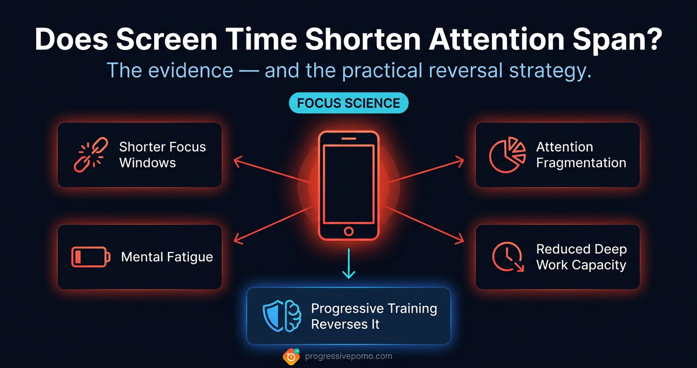 Does screen time shorten attention span
